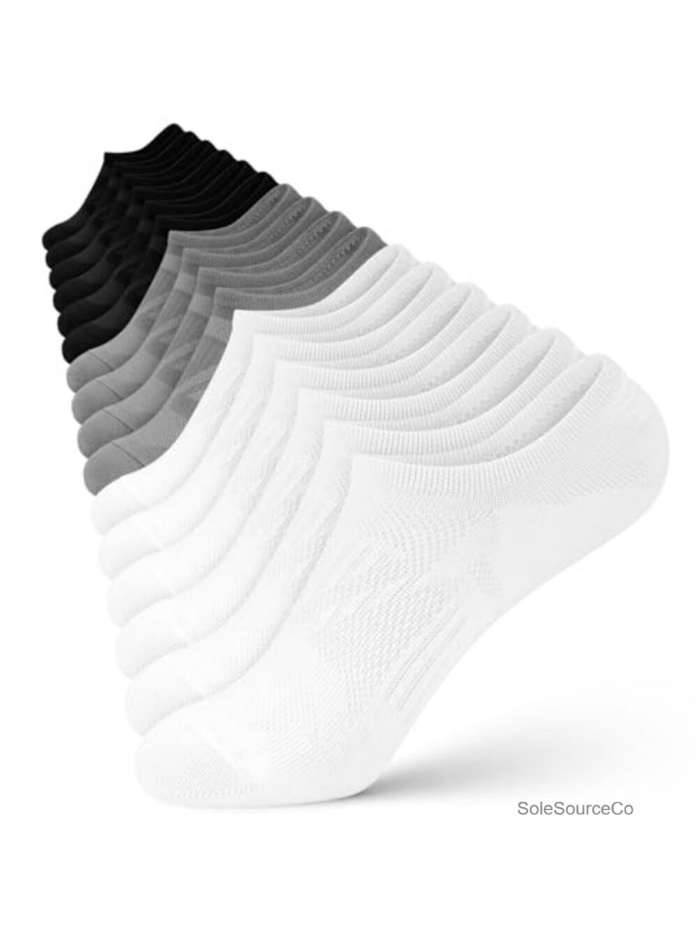No Show Socks Women Low Cut Ankle Socks Cotton Spandex 8 Pairs